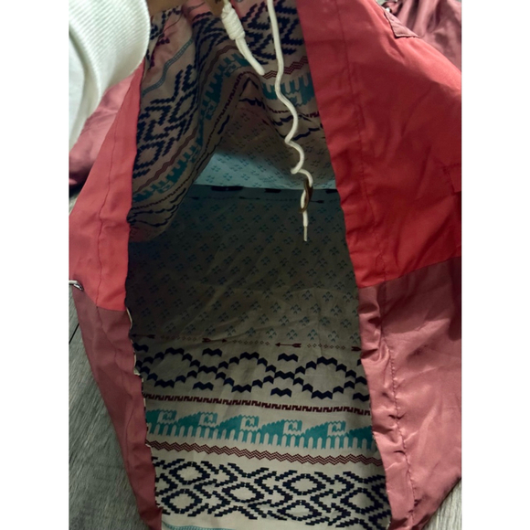 Katin American Tradition QuarterZip Multicolored Windbreaker Large Boho Aztec - Picture 10 of 13